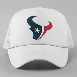 NEW Houston Texans Trucker Mesh Snapback Hat WHITE
